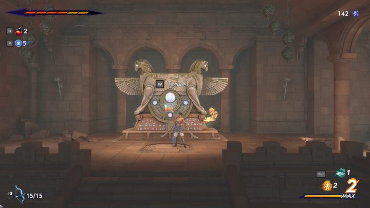 The second point activated during the main story - Prince of Persia The Lost Crown: All Fast travel points - Secrets and Collectibles - Prince of Persia The Lost Crown Guide