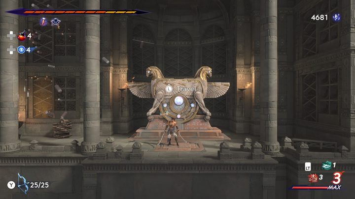 An altar in the northern part of the region - Prince of Persia The Lost Crown: All Fast travel points - Secrets and Collectibles - Prince of Persia The Lost Crown Guide