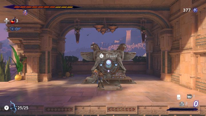 The point is located at the northern border of the map - Prince of Persia The Lost Crown: All Fast travel points - Secrets and Collectibles - Prince of Persia The Lost Crown Guide