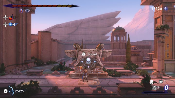 The altar at the northern end of the map, you will visit it just before the fight with the final boss of the game - Prince of Persia The Lost Crown: All Fast travel points - Secrets and Collectibles - Prince of Persia The Lost Crown Guide
