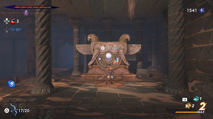 Point in the large room before the boss - Prince of Persia The Lost Crown: All Fast travel points - Secrets and Collectibles - Prince of Persia The Lost Crown Guide