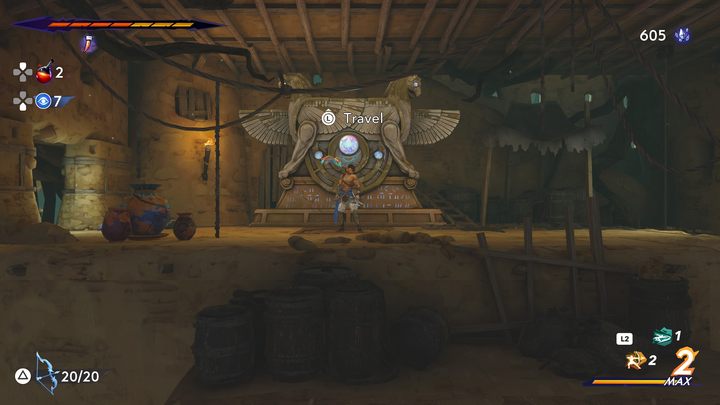 This fast travel point is in the upper part of the region - Prince of Persia The Lost Crown: All Fast travel points - Secrets and Collectibles - Prince of Persia The Lost Crown Guide