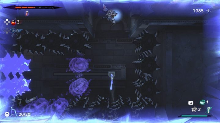 Inside a room filled with spinning blades - Prince of Persia The Lost Crown: All Xerxes coins - Secrets and Collectibles - Prince of Persia The Lost Crown Guide