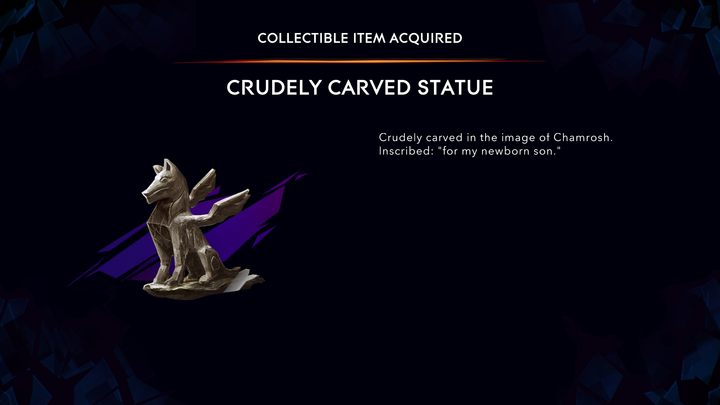 Crudely Carved Statue - Prince of Persia The Lost Crown: All Lore Items - Secrets and Collectibles - Prince of Persia The Lost Crown Guide