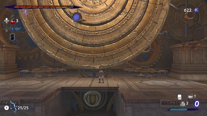 When you reach the appropriate chamber in the northern part of the region, you will see an interesting mechanism consisting of 3 rings with colorful gems - Prince of Persia The Lost Crown: How to solve the puzzle in the Upper City? - FAQ - Prince of Persia The Lost Crown Guide