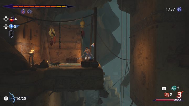 In Sunken Harbor, Fariba is met in the central part of the region, in a small annex adjacent to the large room with platforms - Prince of Persia The Lost Crown: All Maps (Fariba) - Secrets and Collectibles - Prince of Persia The Lost Crown Guide