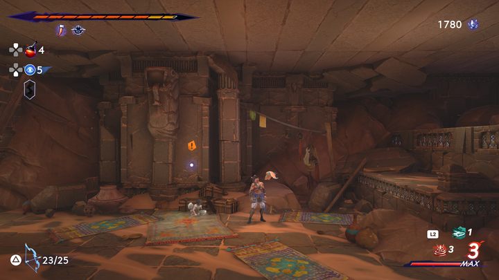 Look for Fariba is a secret room obscured by a yellow wall - Prince of Persia The Lost Crown: All Maps (Fariba) - Secrets and Collectibles - Prince of Persia The Lost Crown Guide