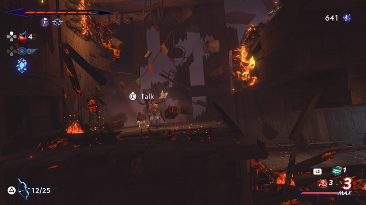 Fariba can be found resting in the central part of the region, inside the burning wreck of a ship - Prince of Persia The Lost Crown: All Maps (Fariba) - Secrets and Collectibles - Prince of Persia The Lost Crown Guide