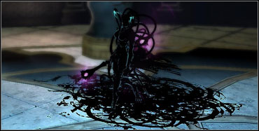 When the enemy takes up such form (they look like covered in tar), the only effective attack is Elika's attack - Enemies and the battle - Basics - Prince of Persia - Game Guide and Walkthrough