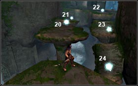 Move left all the time and collect Light Seeds - City of Light - City Gate - Light Seeds - City of Light - Prince of Persia - Game Guide and Walkthrough