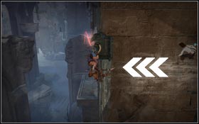 Go down using a wooden bridge and jump on red Power Plate - Ruined Citadel - The Windmills - Ruined Citadel - Prince of Persia - Game Guide and Walkthrough