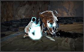 Defeat Hunter and Elika will try to heal him - Ruined Citadel - Hunter's Lair - Ruined Citadel - Prince of Persia - Game Guide and Walkthrough