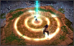 After sliding to the end use the glove and lower yourself down to a place where Elika will be able to finally heal the location - City of Light - Tower of Ormazd - City of Light - Prince of Persia - Game Guide and Walkthrough