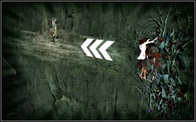 Jump to a fragment of protruding rock and start climbing up - The Vale - Machinery Ground - The Vale - Prince of Persia - Game Guide and Walkthrough