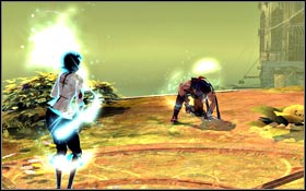 You are in the place where Elika is able to use her power and heal the location as well as the main character - The Vale - Machinery Ground - The Vale - Prince of Persia - Game Guide and Walkthrough