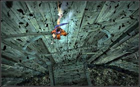 Run onto the wall from the platform and grab the metal ring - The Vale - Heaven's Stairs - The Vale - Prince of Persia - Game Guide and Walkthrough