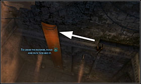 Do a wallrun and grab the fissure - Walkthrough - The Ramparts - Walkthrough - Prince of Persia: The Forgotten Sands - Game Guide and Walkthrough