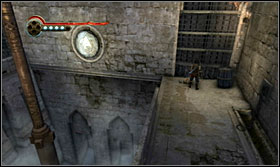 Jump onto the beam on the other side - Walkthrough - The Stables - Walkthrough - Prince of Persia: The Forgotten Sands - Game Guide and Walkthrough