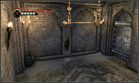 During the fight, remember that defeating the enemies will be much easier if you push them towards the wall - Walkthrough - The Palace Courtyard - Walkthrough - Prince of Persia: The Forgotten Sands - Game Guide and Walkthrough