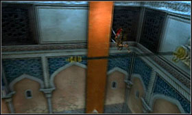 Eventually ride down the flag - Walkthrough - The Baths - Walkthrough - Prince of Persia: The Forgotten Sands - Game Guide and Walkthrough
