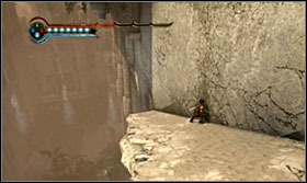 Run towards the door and jump towards the waterspout - Walkthrough - The Aqueducts - Walkthrough - Prince of Persia: The Forgotten Sands - Game Guide and Walkthrough