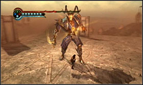The second fight with Ratash is identical as the first one for the most time - attack his calf with the Power Attack - Walkthrough - Solomons Tomb - Walkthrough - Prince of Persia: The Forgotten Sands - Game Guide and Walkthrough