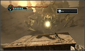 Eventually you will get to a platform on which you will fight Ratash for the last time [Trophy - Eye of the Storm] - Walkthrough - Final Climb - Walkthrough - Prince of Persia: The Forgotten Sands - Game Guide and Walkthrough