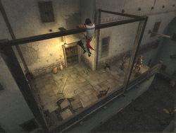 Come up the rail enclosing the terrace - The Streets of Babylon - Walkthrough - Prince of Persia: The Two Thrones - Game Guide and Walkthrough