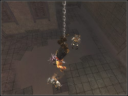 Slide down with the chain - The Fortress - Walkthrough - Prince of Persia: The Two Thrones - Game Guide and Walkthrough