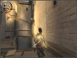 After successful fight way through the gate turn to the right - The Arena Tunnel - Walkthrough - Prince of Persia: The Two Thrones - Game Guide and Walkthrough