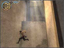 Head for right from the fountain, enter the gap with the grating - The Dark Alley - Walkthrough - Prince of Persia: The Two Thrones - Game Guide and Walkthrough
