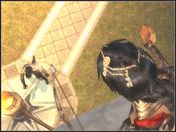 Come up again to the mechanism (2) and switch the lever over - The Temple Rooftops - Walkthrough - Prince of Persia: The Two Thrones - Game Guide and Walkthrough