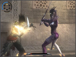 During running after Mahasti you are hooking platforms where illusions are placed - The Brothel - Walkthrough - Prince of Persia: The Two Thrones - Game Guide and Walkthrough