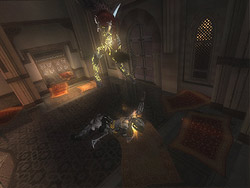 Slide down over the chain - The Plaza - Walkthrough - Prince of Persia: The Two Thrones - Game Guide and Walkthrough