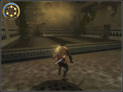 Go straight ahead, at the end turn to the left - The Plaza - Walkthrough - Prince of Persia: The Two Thrones - Game Guide and Walkthrough