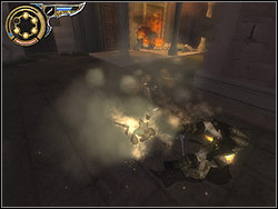 Follow through the door carefully right ahead with the corridor - The Upper City - Walkthrough - Prince of Persia: The Two Thrones - Game Guide and Walkthrough