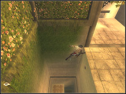 Go left from the fountain, jump onto the shelf near the wall - The Canal - Walkthrough - Prince of Persia: The Two Thrones - Game Guide and Walkthrough