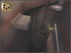 Climb the shelf, then lower on hands from the other side - The Promenade - Walkthrough - Prince of Persia: The Two Thrones - Game Guide and Walkthrough