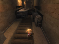 Return to the neighborhood of the chain which you jumped down for the square form - The Promenade - Walkthrough - Prince of Persia: The Two Thrones - Game Guide and Walkthrough