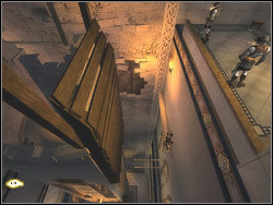 Move over the catwalk to the right till its end - The Palace Entrance - Walkthrough - Prince of Persia: The Two Thrones - Game Guide and Walkthrough