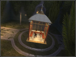 After the fight turn in the direction of Farah being in the lift near by - The Palace Entrance - Walkthrough - Prince of Persia: The Two Thrones - Game Guide and Walkthrough