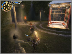 The common travel ends traditionally with the earthquake - The Palace Entrance - Walkthrough - Prince of Persia: The Two Thrones - Game Guide and Walkthrough