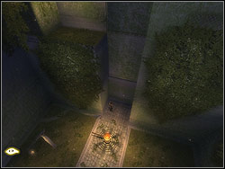 Enter to the recess behind the mechanism - The Palace Entrance - Walkthrough - Prince of Persia: The Two Thrones - Game Guide and Walkthrough