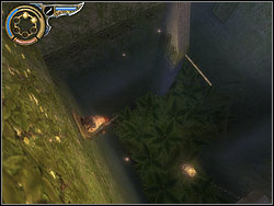 Run from the bas-relief horizontally to the ledge in the wall to the right - The Palace Entrance - Walkthrough - Prince of Persia: The Two Thrones - Game Guide and Walkthrough