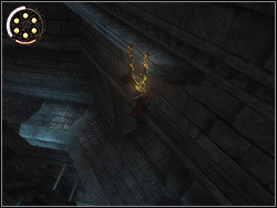 Run horizontally over the wall extending the run with Daggertail on torches twice - The Well of Ancestors - Walkthrough - Prince of Persia: The Two Thrones - Game Guide and Walkthrough