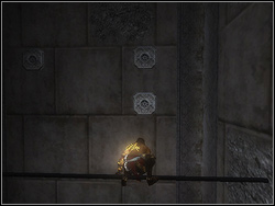 Climb the rocky shelf, jump up and catch the shelf above - The Labyrinth - Walkthrough - Prince of Persia: The Two Thrones - Game Guide and Walkthrough