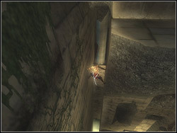 After the fight stand near the wall left to the entrance - The Underground Cave - Walkthrough - Prince of Persia: The Two Thrones - Game Guide and Walkthrough