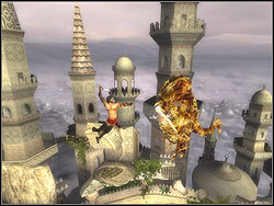 Turn to the right and jump to the next platform, the take off diagonally to the next vertical dyke - The Terrace - Walkthrough - Prince of Persia: The Two Thrones - Game Guide and Walkthrough