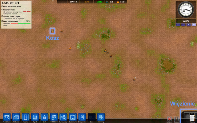 The process isn't always trouble-free, as the workers have a tendency of moving the laundry baskets to random locations (often a few hundred metres from the prison itself - screen above) - Laundry - Rooms - Prison Architect - Game Guide and Walkthrough