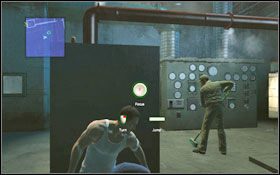 Slide down the pipe to the ground and jump over the fence, behind which you will find the entrance to the boiler room #1 - Walkthrough - Chapter 7 - Walkthrough - Prison Break: The Conspiracy - Game Guide and Walkthrough